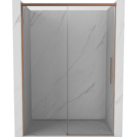 Mexen Rox stumdomos dušo durys 160 cm, skaidrios, šlifuotas varis - 8C2-160-000-65-00