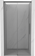 Mexen Rox stumdomos dušo durys 115 cm, skaidrios, šlifuotos gun gray - 8C2-115-000-66-00