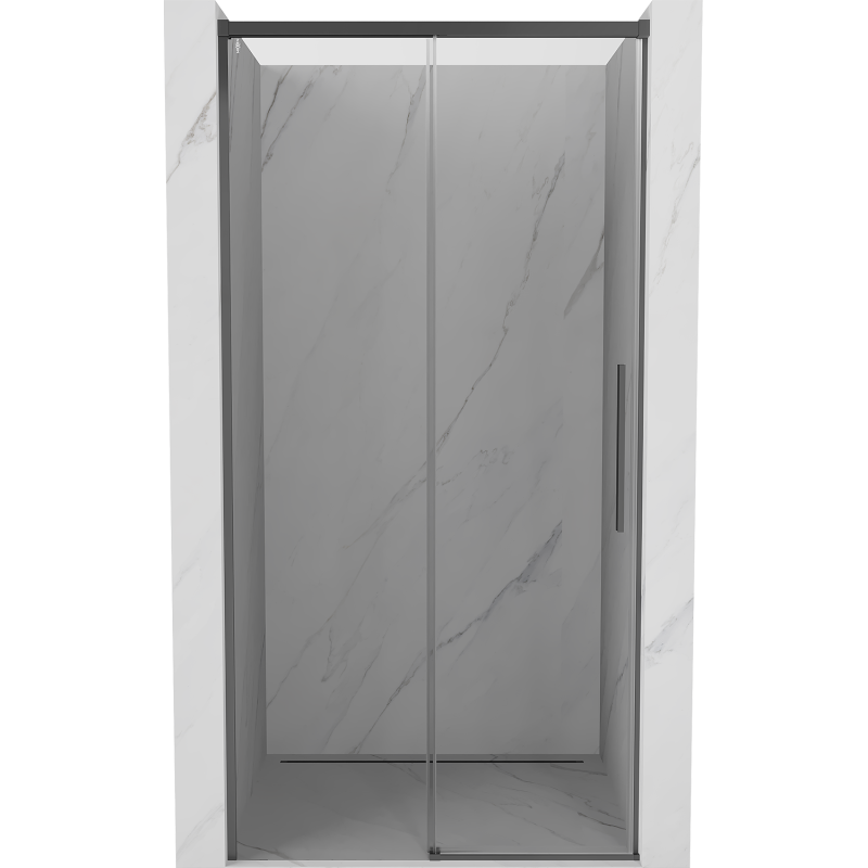 Mexen Rox slankios dušo durys 100 cm, permatomos, ginklas metalu - 8C2-100-000-95-00