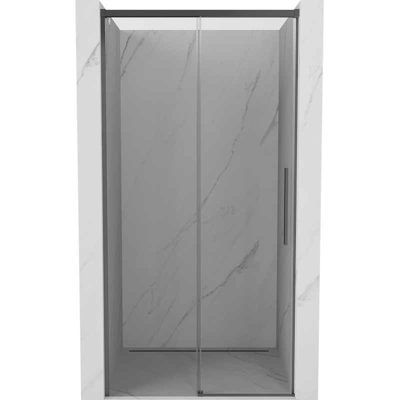 Mexen Rox stumdomos dušo durys 110 cm, skaidrios, gun metal - 8C2-110-000-95-00