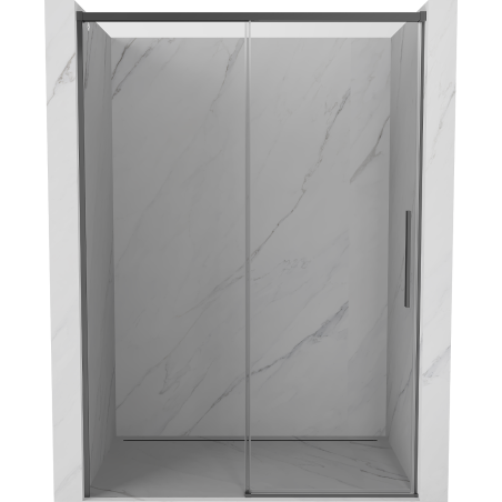 Mexen Rox stumdomos dušo durys 140 cm, permatomos, tamsus metalas - 8C2-140-000-95-00