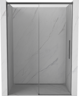 Mexen Rox stumdomos dušo durys 140 cm, permatomos, tamsus metalas - 8C2-140-000-95-00