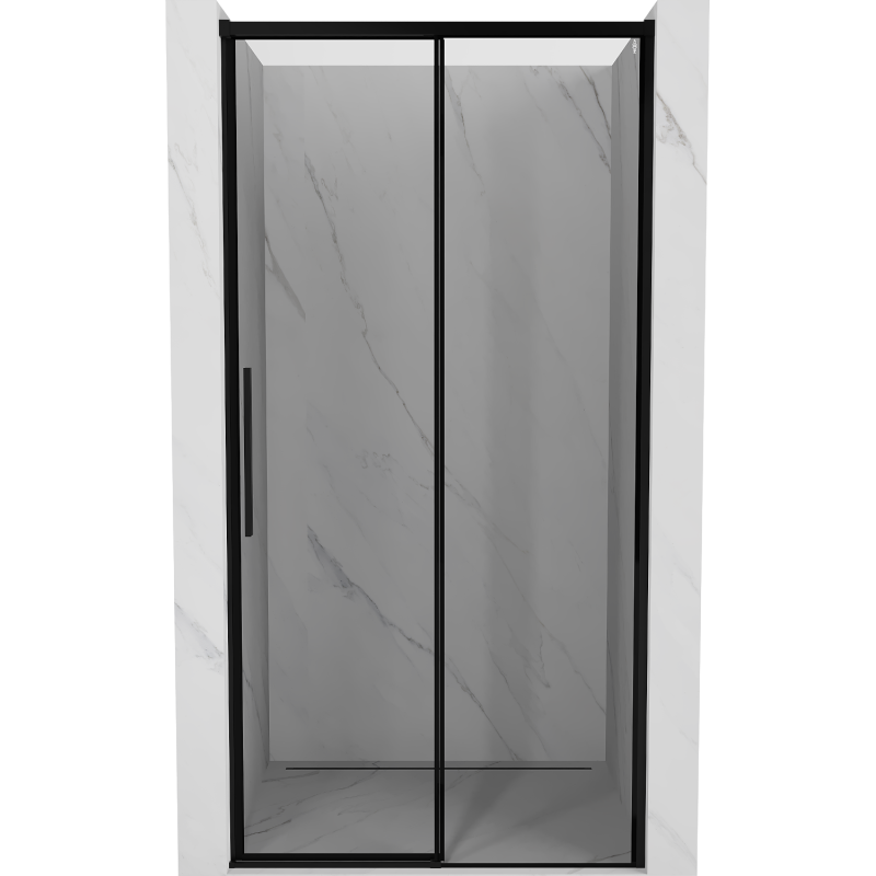 Mexen Rox stumdomos dušo durys dešinės 105 cm, juodas rėmas, juoda - 8C2-105-000-70-70-P