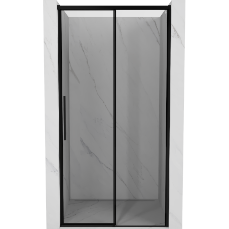 Mexen Rox slankiosios dušo durys dešinės 120 cm, juodas rėmelis, juodos - 8C2-120-000-70-70-P