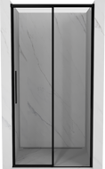 Mexen Rox slankiosios dušo durys dešinės 120 cm, juodas rėmelis, juodos - 8C2-120-000-70-70-P