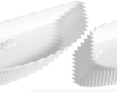 Mexen Grovo stalviršio plautuvė su rifliais 40 x 35 cm, balta - 22304000