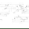 Mexen Orio vonios spintelė 90 cm su Vela praustuvu, 1 stalčius, juodas blizgus/juodas matinis - 91A10-09023-1-BF70-W23M71