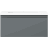 Mexen Orio vonios spintelė 50 cm su Otis praustuvu, 1 stalčius, grafitas matinis/baltas matinis - 91A10-05023-1-BF66-W18M01