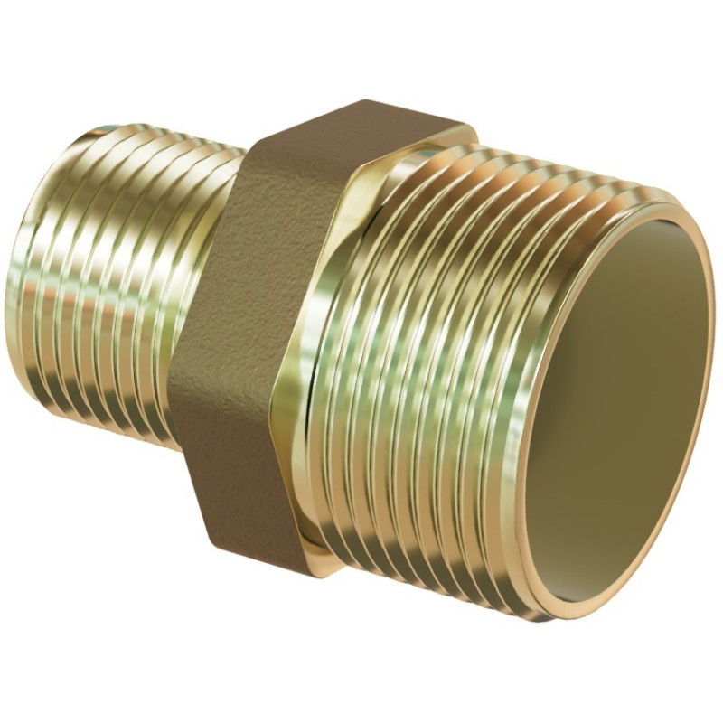 Mexen BRASS žalvarinė redukcinė nipelė 2 GZ x 6/4 GZ - W97405-2064