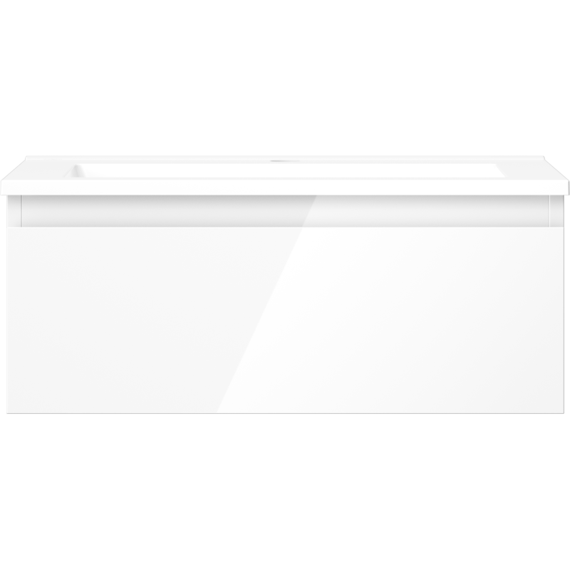 Mexen Orio vonios spintelė 60 cm su Otis praustuvu, 1 stalčius, balta blizgi - 91A10-06023-1-BF00-W18M00