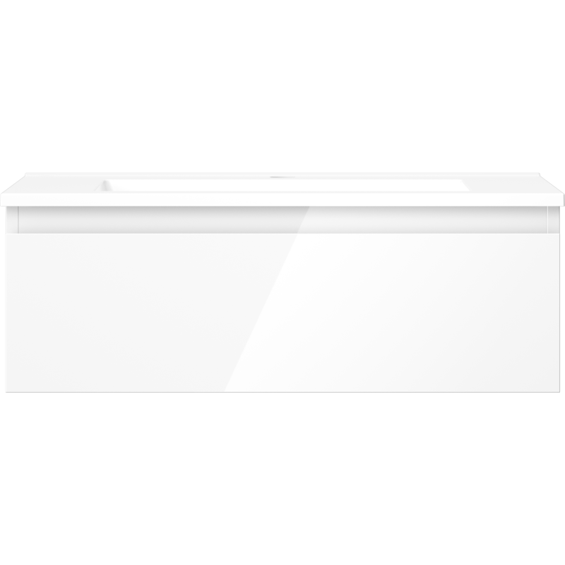 Mexen Orio vonios spintelė 70 cm su Otis praustuvu, 1 stalčius, balta blizgi - 91A10-07023-1-BF00-W18M00