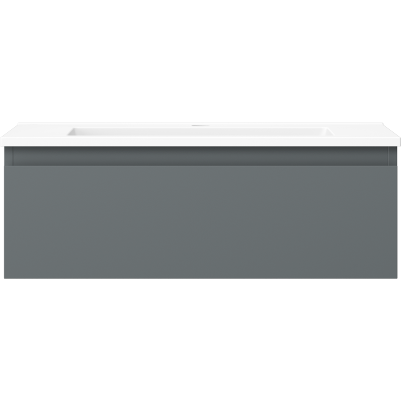 Mexen Orio vonios spintelė 70 cm su Otis kriaukle, 1 stalčius, grafito matinė/balta matinė - 91A10-07023-1-BF66-W18M01