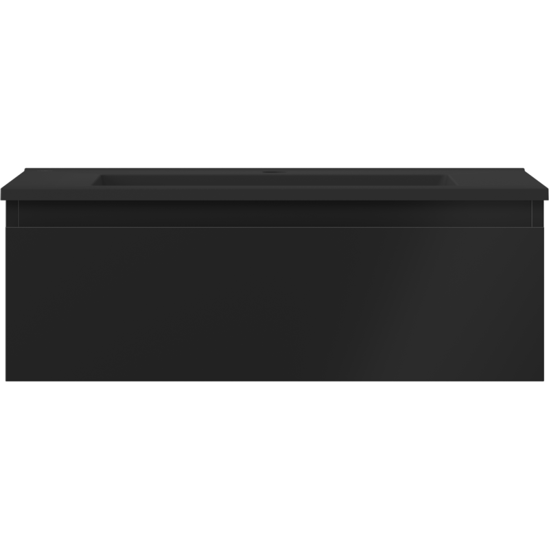 Mexen Orio vonios spintelė 70 cm su praustuvu Otis, 1 stalčius, juoda matinė - 91A10-07023-1-BF71-W18M71