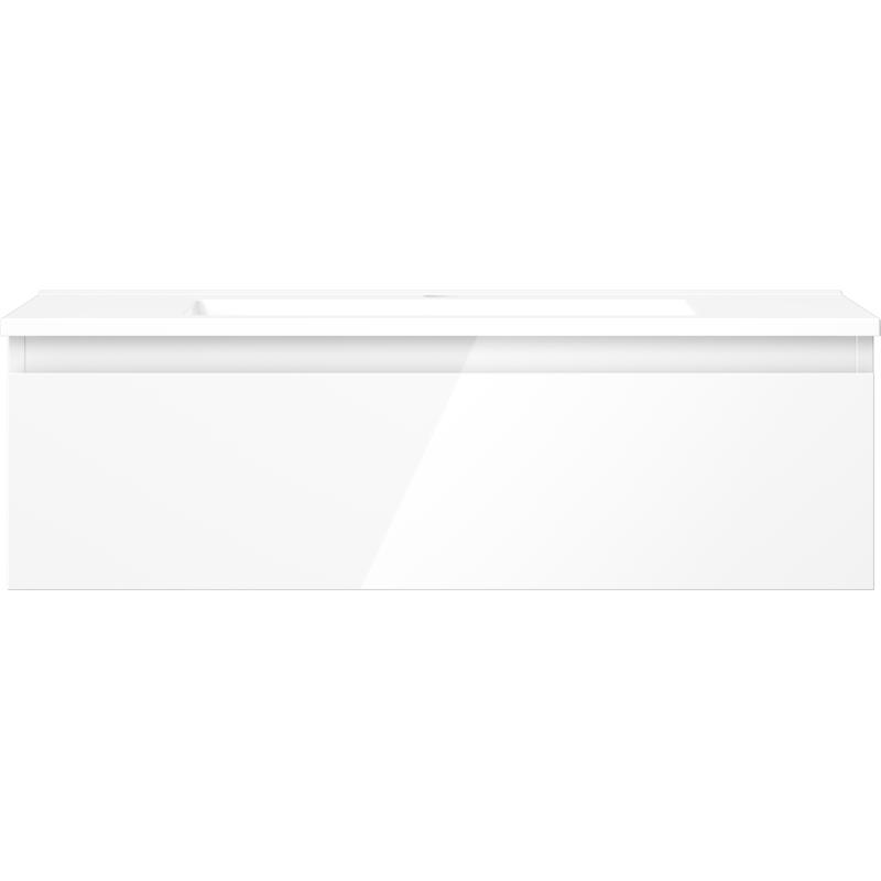 Mexen Orio vonios spintelė 80 cm su Otis praustuvu, 1 stalčius, blizgus baltas - 91A10-08023-1-BF00-W18M00
