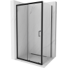 Mexen Apia stumdoma dušo kabina 140 x 90 cm, Skaidrus, Juoda - 840-140-090-70-00