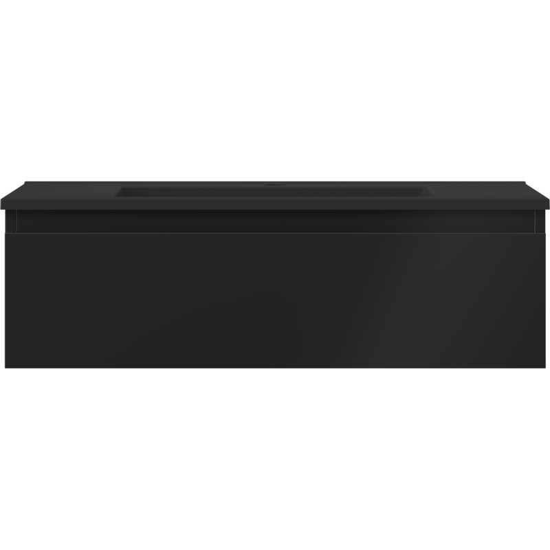 Mexen Orio vonios kambario spintelė 80 cm su Otis praustuvu, 1 stalčius, juoda mat - 91A10-08023-1-BF71-W18M71