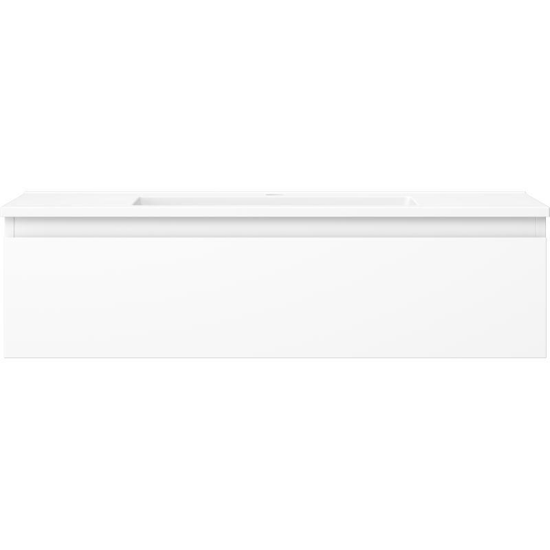 Mexen Orio vonios spintelė 90 cm su Otis praustuvu, 1 stalčius, balta matinė - 91A10-09023-1-BF01-W18M01