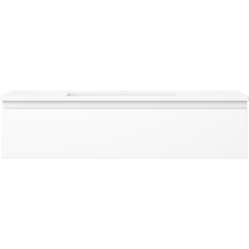 Mexen Orio vonios spintelė 100 cm su kriaukle Otis, 1 stalčius, balta matinė - 91A10-10023-1-BF01-W18M01