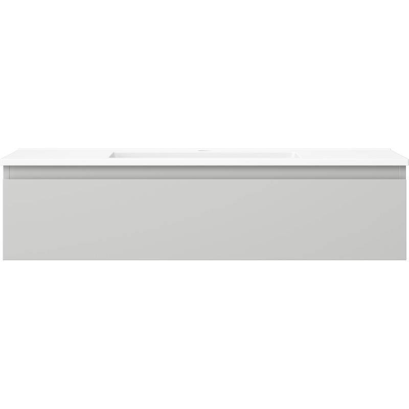 Mexen Orio vonios spintelė 100 cm su praustuvu Otis, 1 stalčius, pilka matinė/balta matinė - 91A10-10023-1-BF62-W18M01