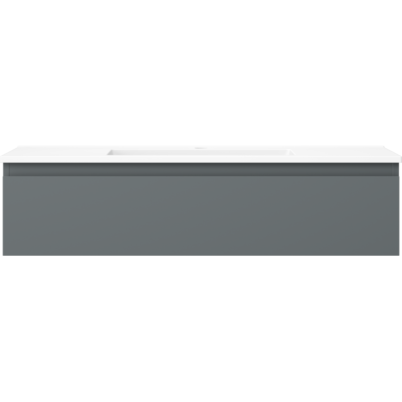 Mexen Orio vonios spintelė 100 cm su kriaukle Otis, 1 stalčius, grafitas matinis/baltas matinis - 91A10-10023-1-BF66-W18M01