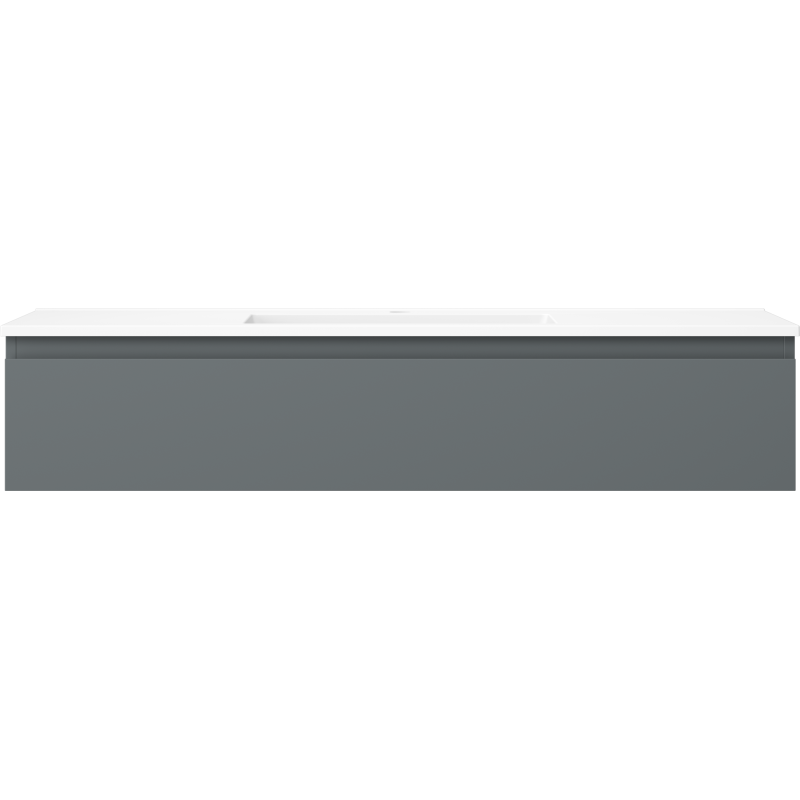 Mexen Orio vonios kambario spintelė 120 cm su Otis praustuvu, 1 stalčius, matinė grafito/balta - 91A10-12023-1-BF66-W18M01