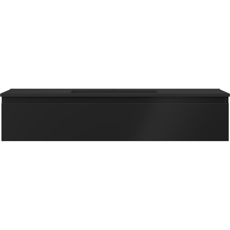 Mexen Orio vonios spintelė 120 cm su Otis praustuvu, 1 stalčius, juodas matinis - 91A10-12023-1-BF71-W18M71