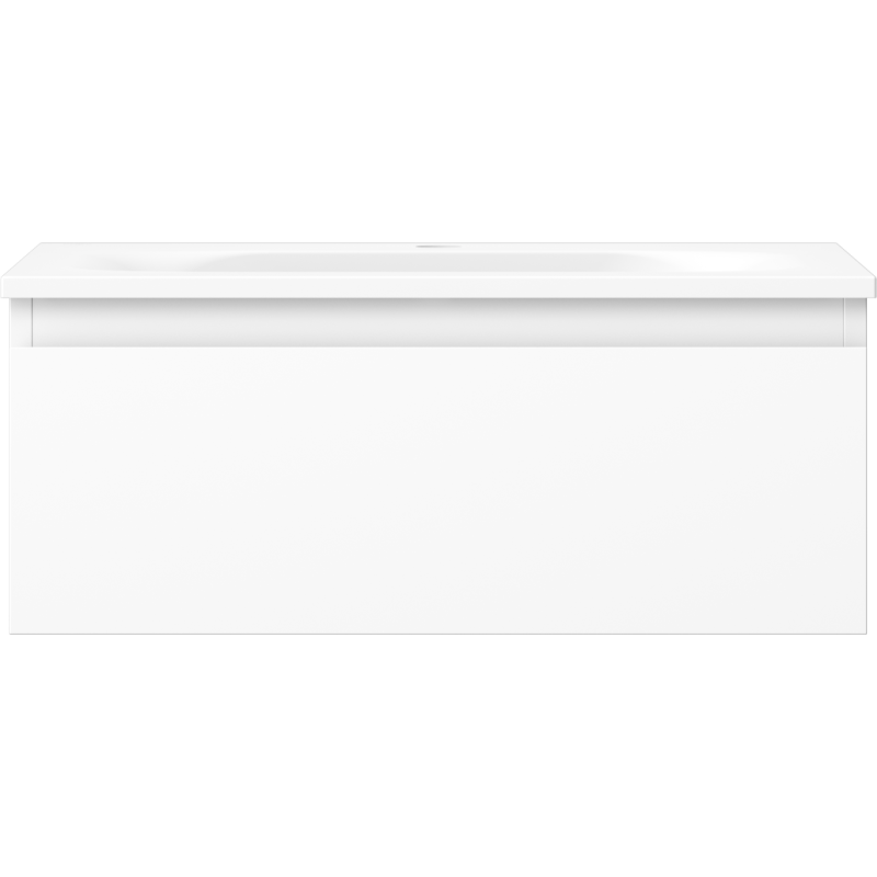 Mexen Orio vonios spintelė 60 cm su praustuvu Vela, 1 stalčius, balta matinė - 91A10-06023-1-BF01-W23M01