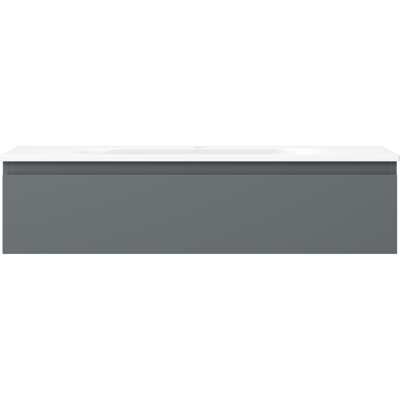 Mexen Orio vonios spintelė 100 cm su Velos kriaukle, 1 stalčius, matinė grafito/balta matinė - 91A10-10023-1-BF66-W23M01