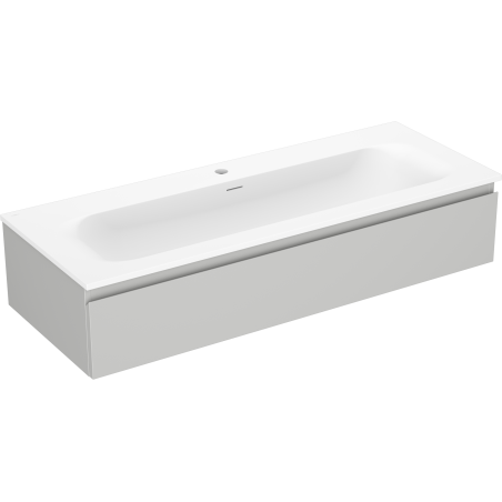 Mexen Orio vonios spintelė 120 cm su kriaukle Vela, 1 stalčius, pilka matinė/balta matinė - 91A10-12023-1-BF62-W23M01