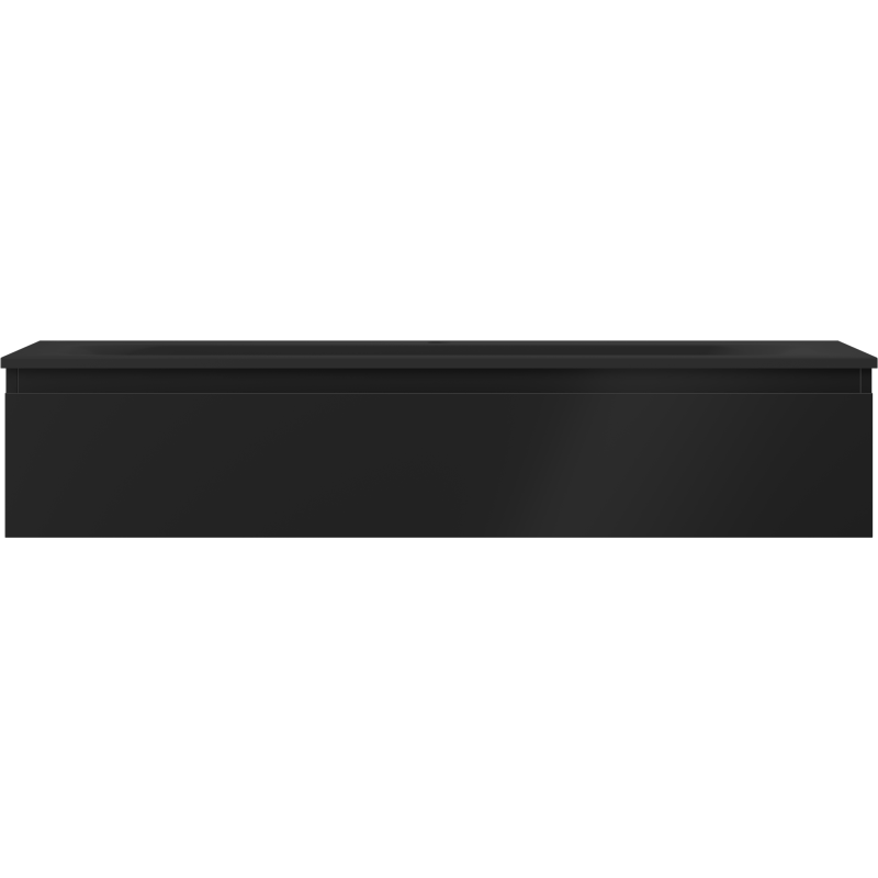 Mexen Orio vonios spintelė 120 cm su praustuvu Vela, 1 stalčius, juodas matinis - 91A10-12023-1-BF71-W23M71