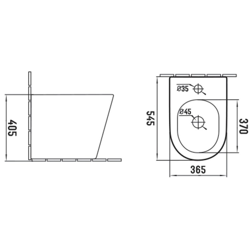 Mexen Rico stovimas bidė, juoda matinė - 36725185