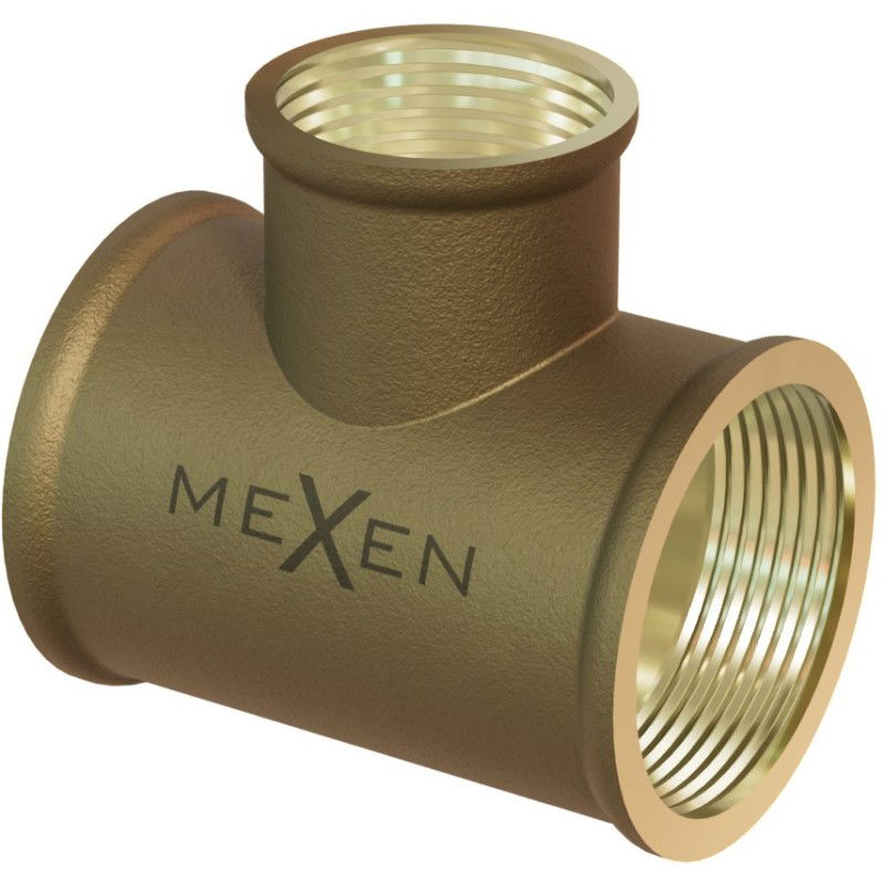 Mexen BRASS žalvarinis trišakis 1/2 GW x 3/4 GW x 1/2 GW - W97412-123412