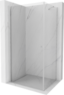 Mexen Pretoria vonia kabina atidaroma 100 x 80 cm, skaidrus, chromas - 852-100-080-01-00