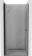 Mexen Pretoria pakreipiamos dušo durys 70 cm, Skaidrus, Juoda - 852-070-000-70-00