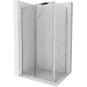 Mexen Apia stumdomos dušo kabina 135 x 80 cm, permatomas, chromas - 840-135-080-01-00