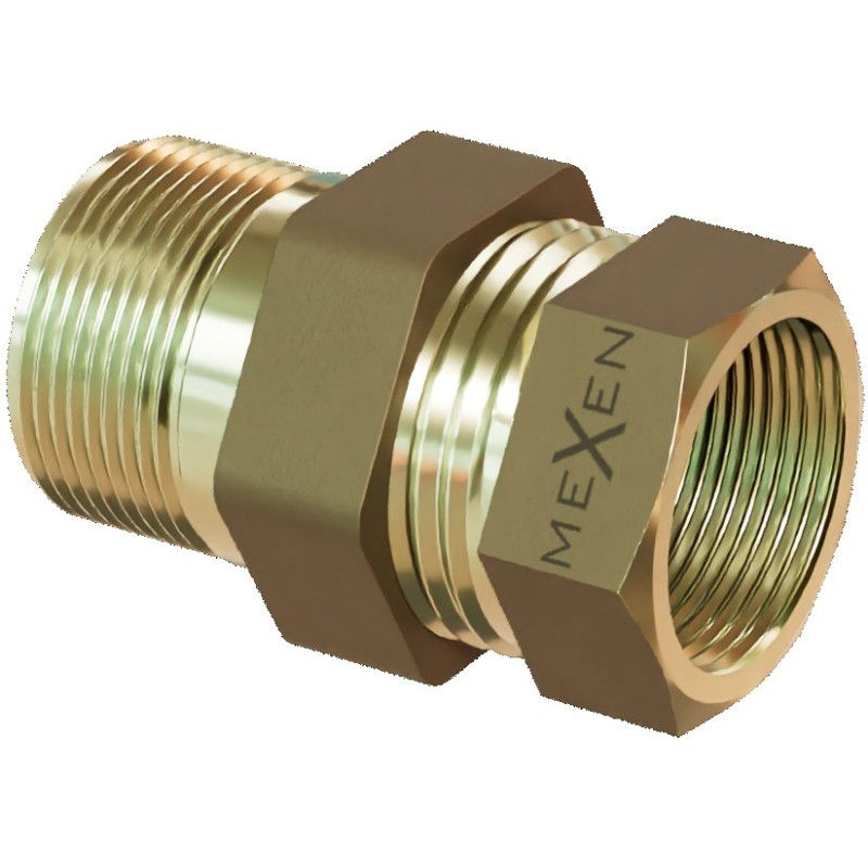 Mexen BRASS žalvarinis tiesus sujungimas 5/4 IŠ x 5/4 VI - W97417-5454