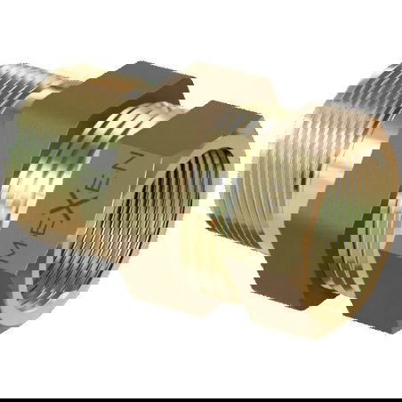 Mexen BRASS žalvarinis tiesus sujungimas 5/4 IŠ x 5/4 VI - W97417-5454