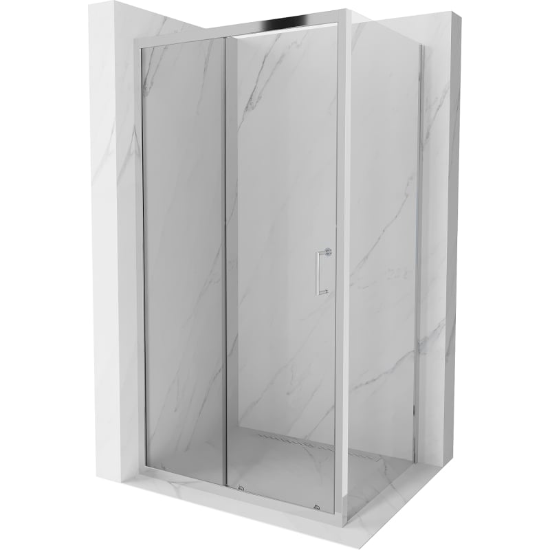 Mexen Apia stumdoma dušo kabina 130 x 90 cm, permatomas, chromas - 840-130-090-01-00