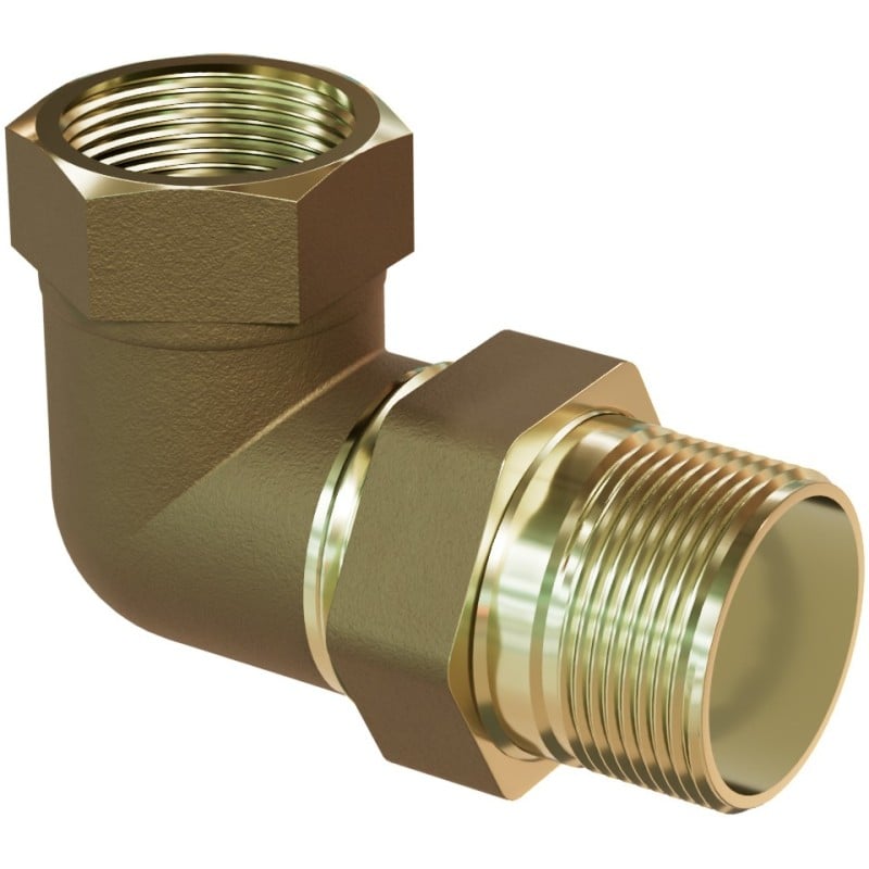 Mexen Vario BRASS žalvarinis alkūninio tipo jungiamosios detalės 1/2 V x 1/2 M - W97418-1212