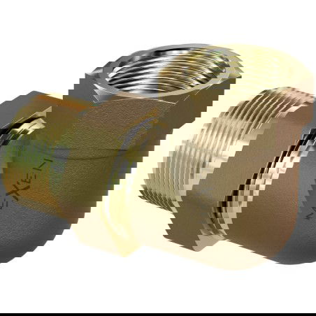 Mexen BRASS Žalvarinė kampinė jungtis 2 GZ x 2 GW - W97418-2020