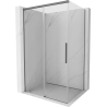 Mexen Rox stumiama dušo kabina 120 x 85 cm, skaidri, ginklų metalo spalvos - 8C2-120-085-95-00