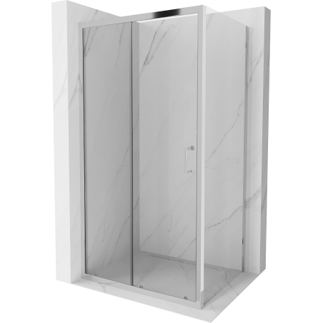 Mexen Apia stumiama dušo kabina 125 x 70 cm, permatoma, chromas - 840-125-070-01-00