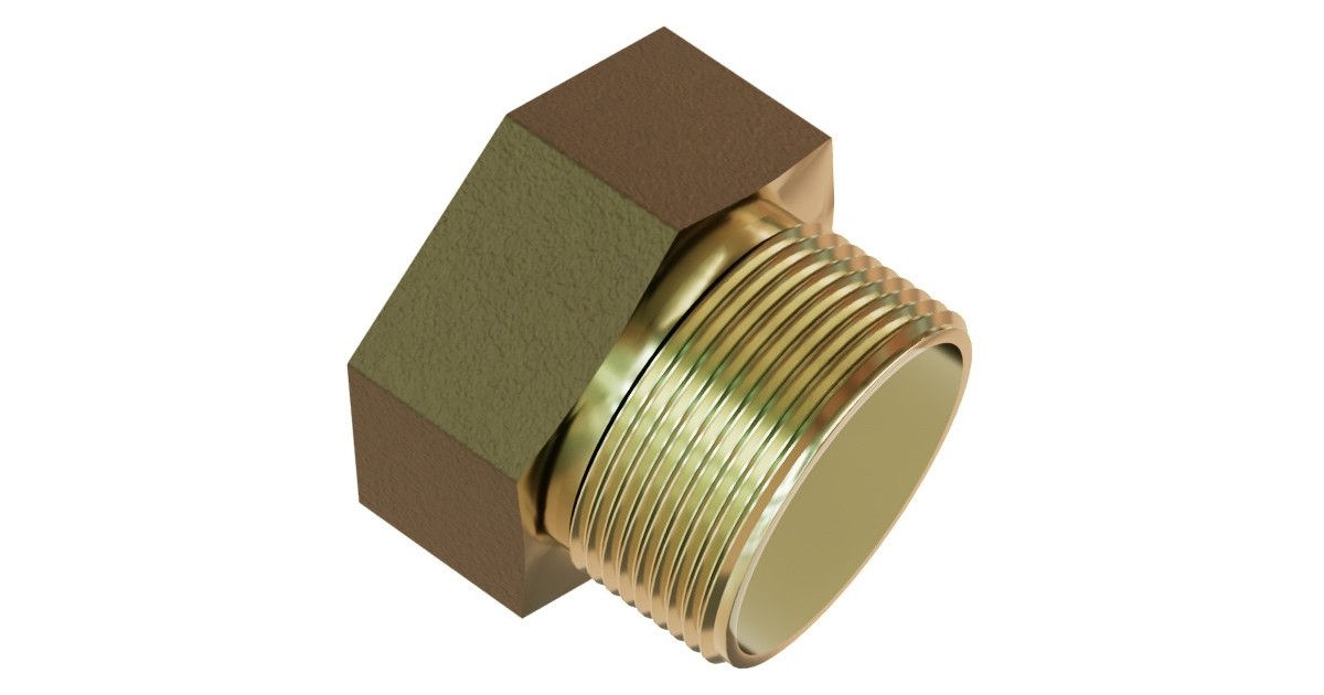 Tselmeg　1/2 Mexen BRASS srieginė žalvarinė redukcija 3/4 GW x 1/2 GZ - W97419-3412