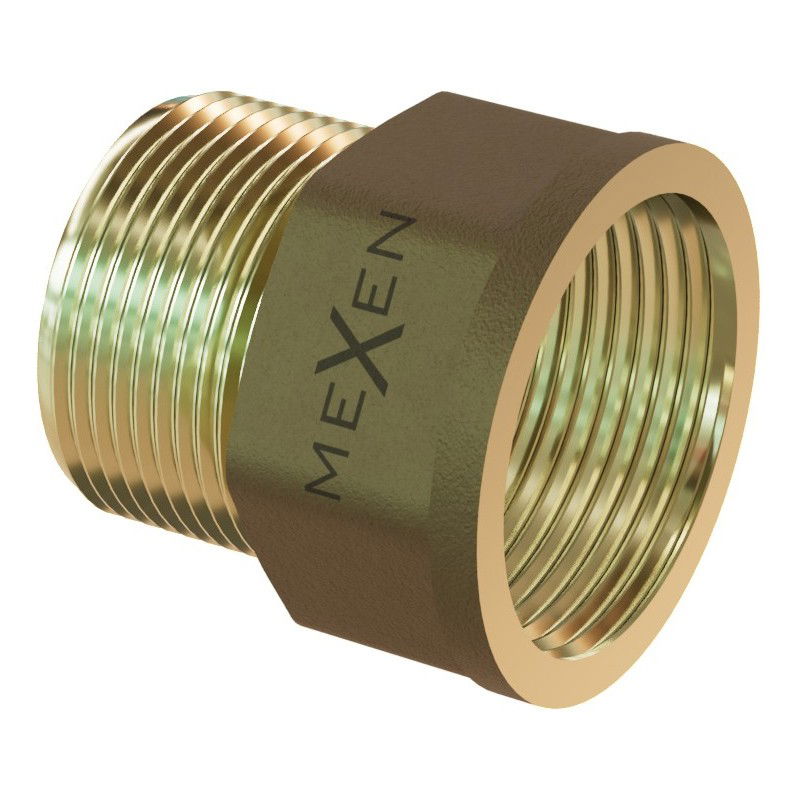 Mexen BRASS žalvarinė prailginimo jungtis 1/2 vidinis x 1/2 išorinis, 20 mm - W97420-1212-20