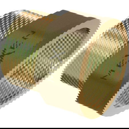 Mexen BRASS žalvarinė prailginimo mova 1/2 vidinis sriegis x 1/2 išorinis sriegis, 20 mm - W97420-1212-20