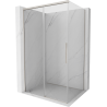 Mexen Rox 120 x 75 cm stumdomas dušo kabinas, permatomas, šlifuotas nikelis - 8C2-140-075-97-00