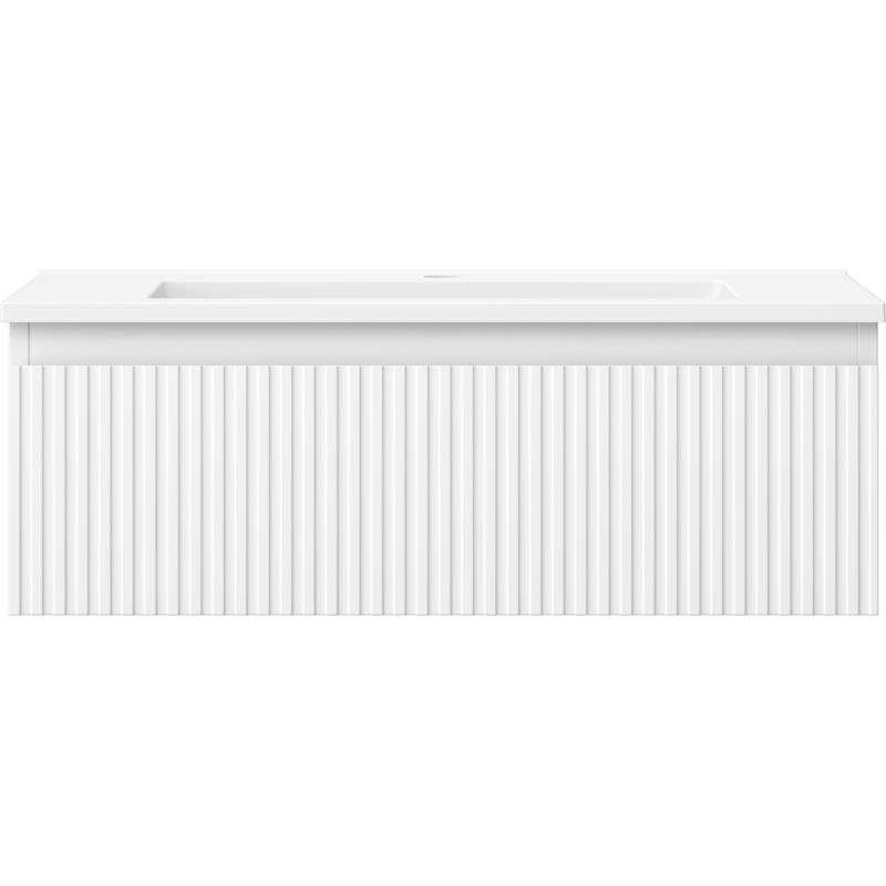 Mexen Rivel vonios spintelė 70 cm su praustuvu Otis, 1 stalčius, briaunuota, balta matinė - 91A20-07023-1-BF01-W18M01