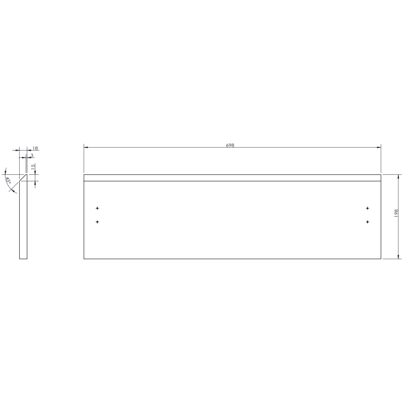 Mexen Rivel vonios kambario spintelė 70 cm su praustuvu Otis, 1 stalčius, gofruotas, grafito matinė / balta matinė