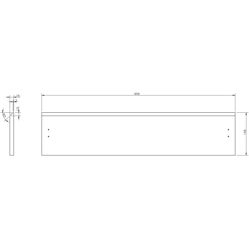 Mexen Rivel vonios spintelė 90 cm su Otis praustuvu, 1 stalčius, rifliuota, juoda matinė - 91A20-09023-1-BF71-W18M71