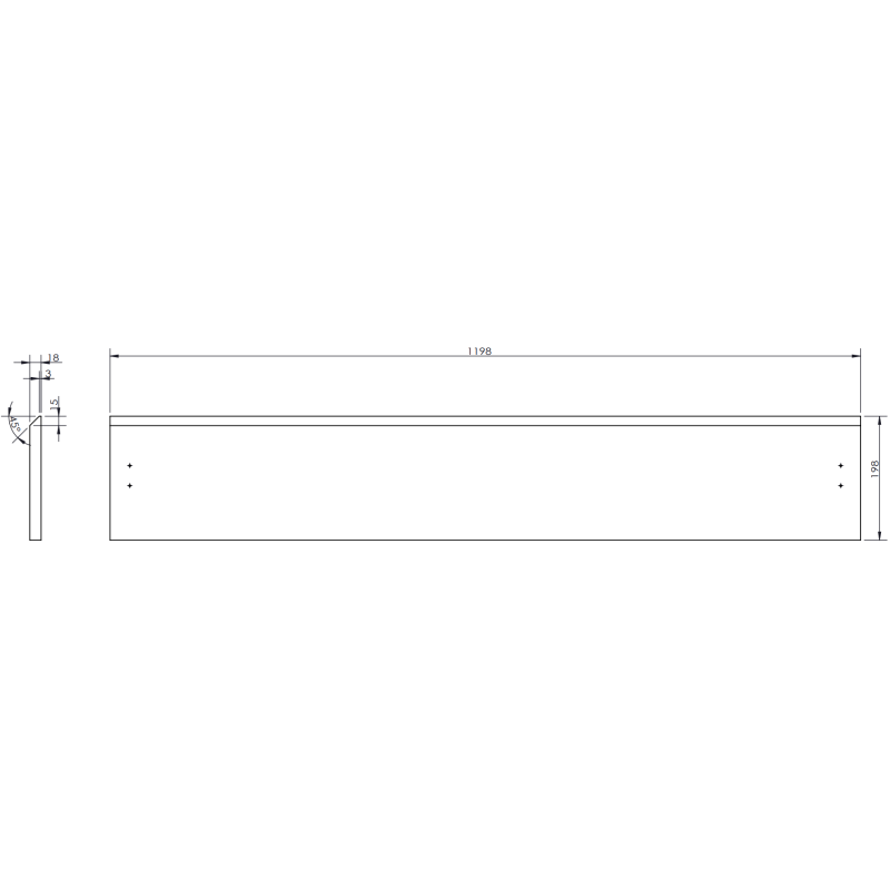 Mexen Rivel vonios spintelė 120 cm su praustuvu Otis, 1 stalčius, rifliuota, matinė grafito/balta - 91A20-12023-1-BF66-W18M0